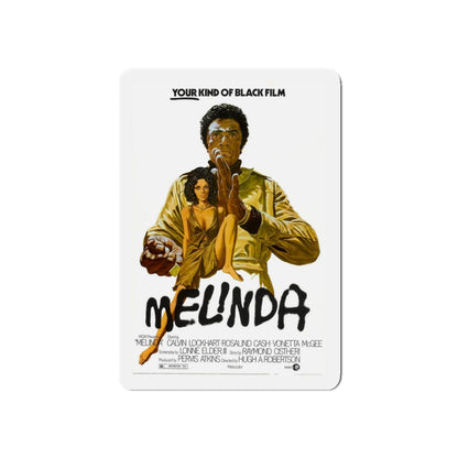 MELINDA 1972 Movie Poster - Refrigerator Magnet-3" x 3"-Die-Cut-1 pc-The Sticker Space