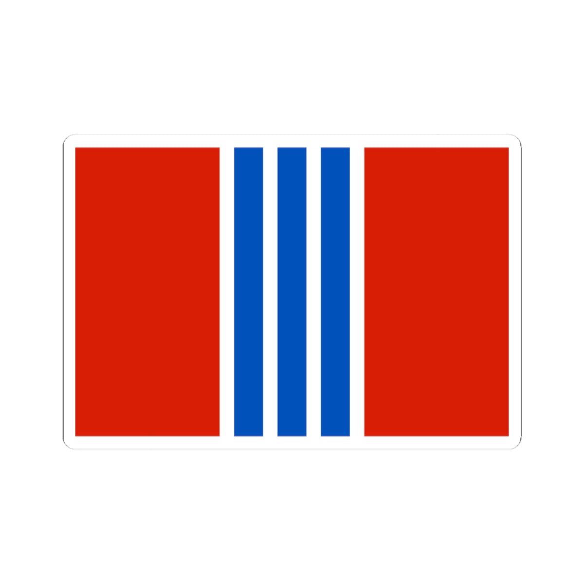 Flag of Rudnyansky rayon Volgograd oblast (Russia) STICKER Vinyl Kiss-Cut Decal