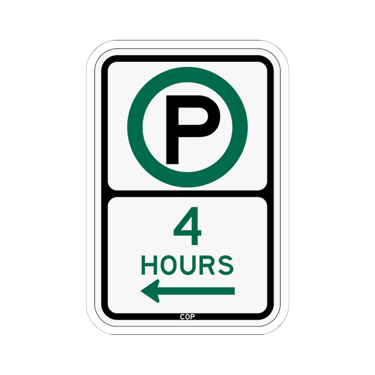 PBOT Road sign P3805L (Oregon) (Road Sign) STICKER Vinyl Kiss-Cut Decal