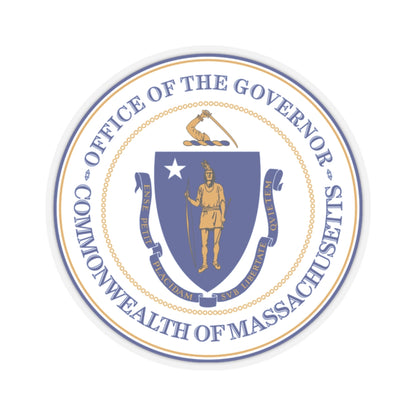 Seal of the Governor of Massachusetts - STICKER Vinyl Kiss-Cut Decal