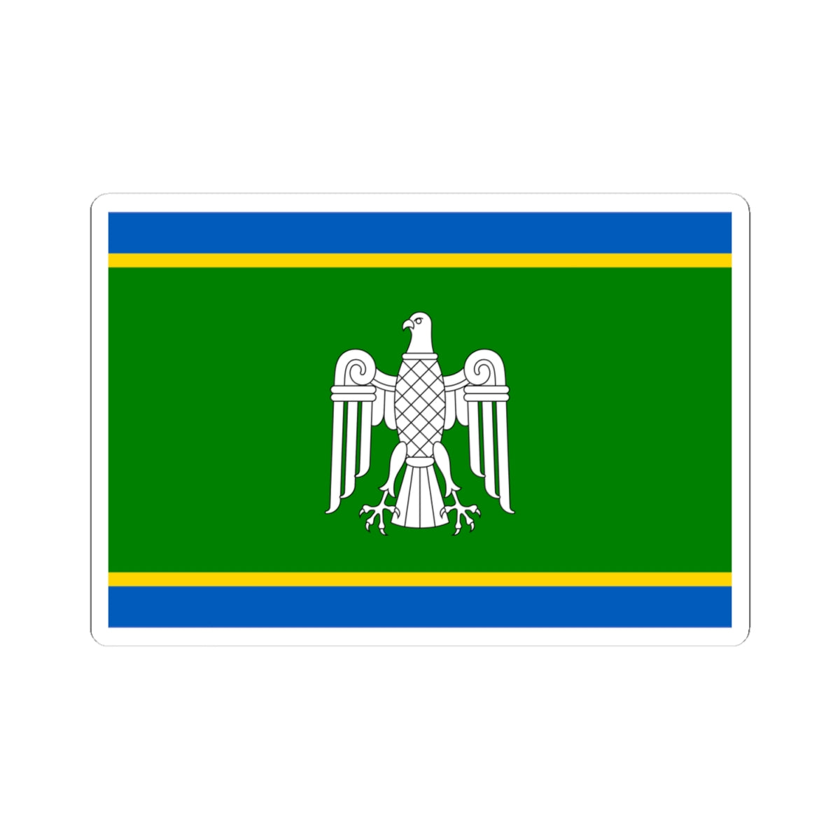Flag of Chernivtsi Oblast (Ukraine) STICKER Vinyl Kiss-Cut Decal