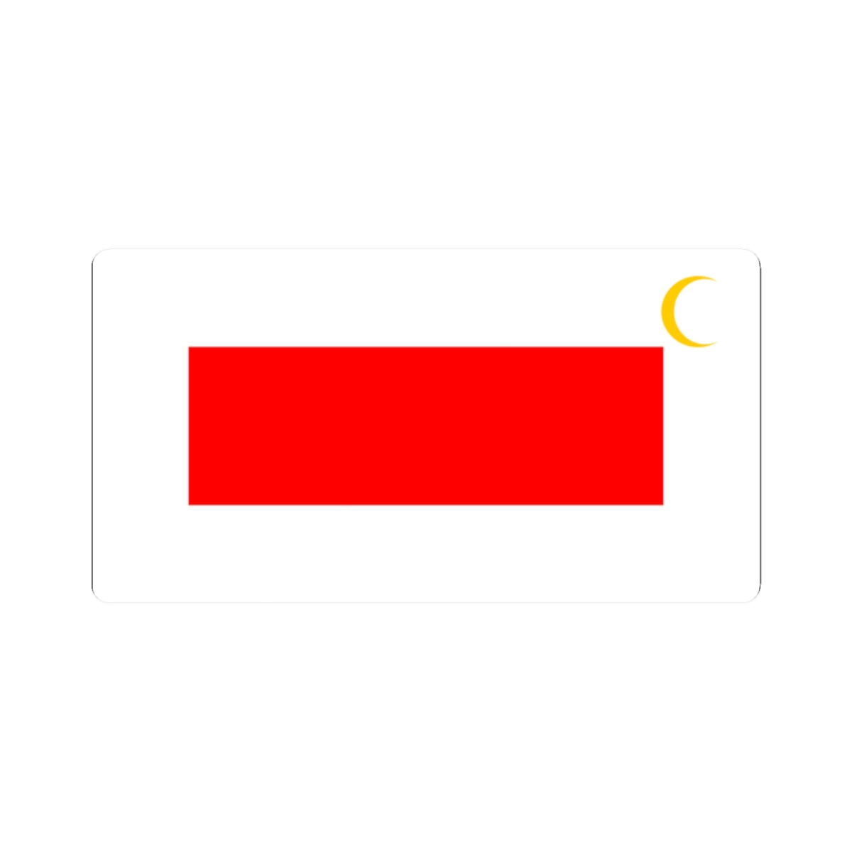 Flag of Qatar 1916 (Qatar) STICKER Vinyl Kiss-Cut Decal