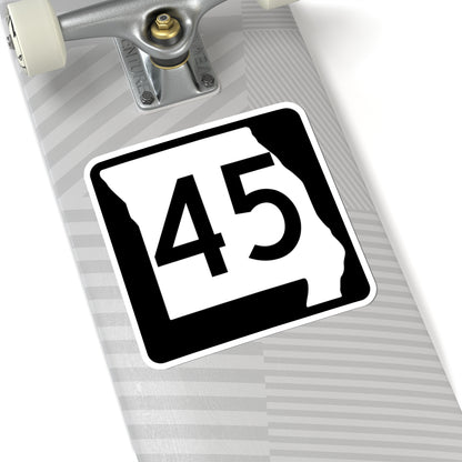 MO-45 (Missouri) (Road Sign) STICKER Vinyl Kiss-Cut Decal