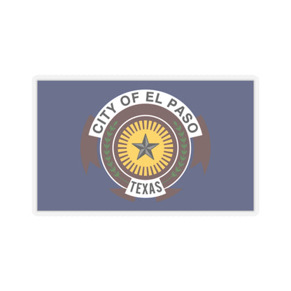 Flag of El Paso, Texas - STICKER Vinyl Kiss-Cut Decal