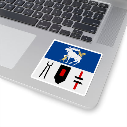 Jamtlands lan vapenflagga (Sweden) STICKER Vinyl Kiss-Cut Decal