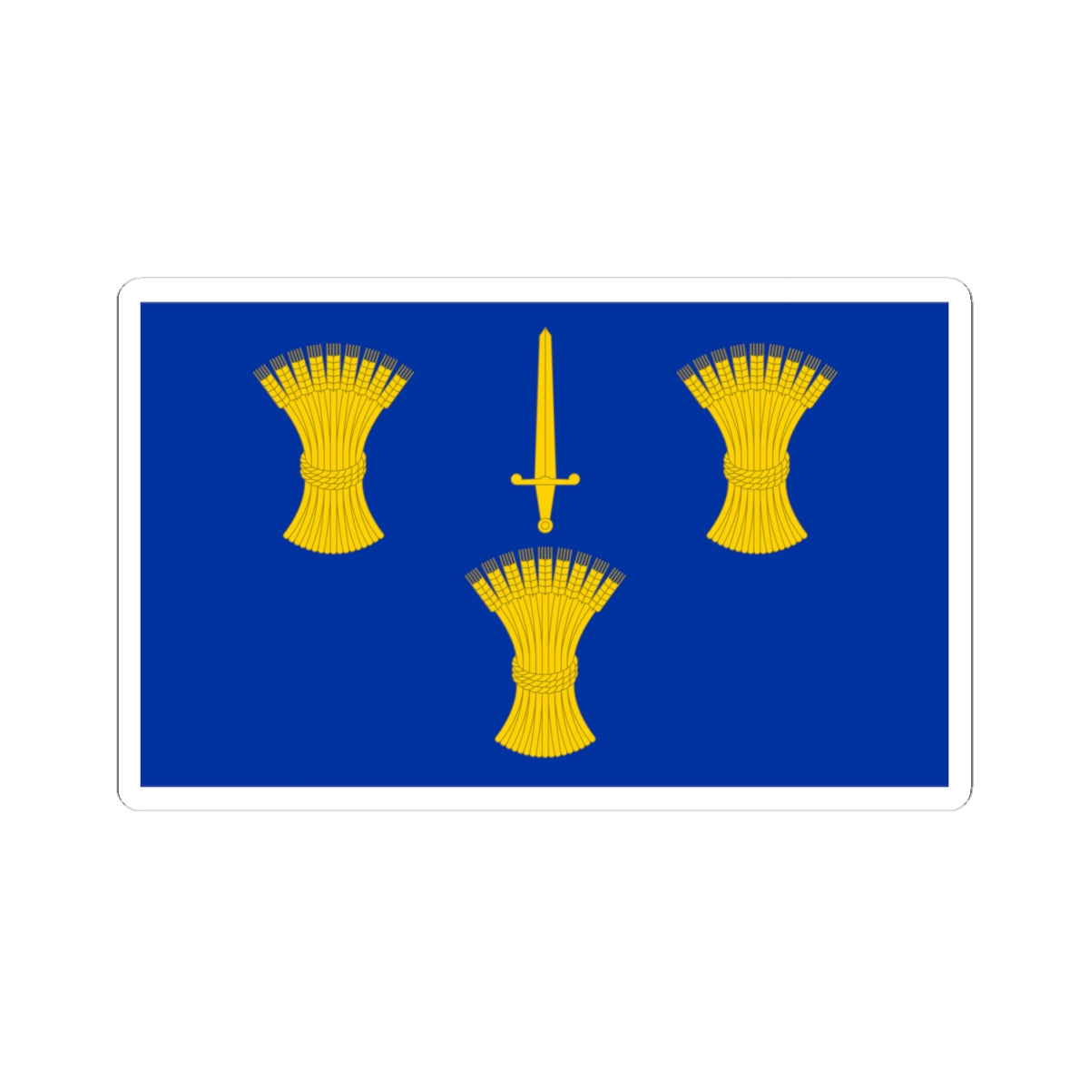 Flag of Cheshire (England) STICKER Vinyl Kiss-Cut Decal