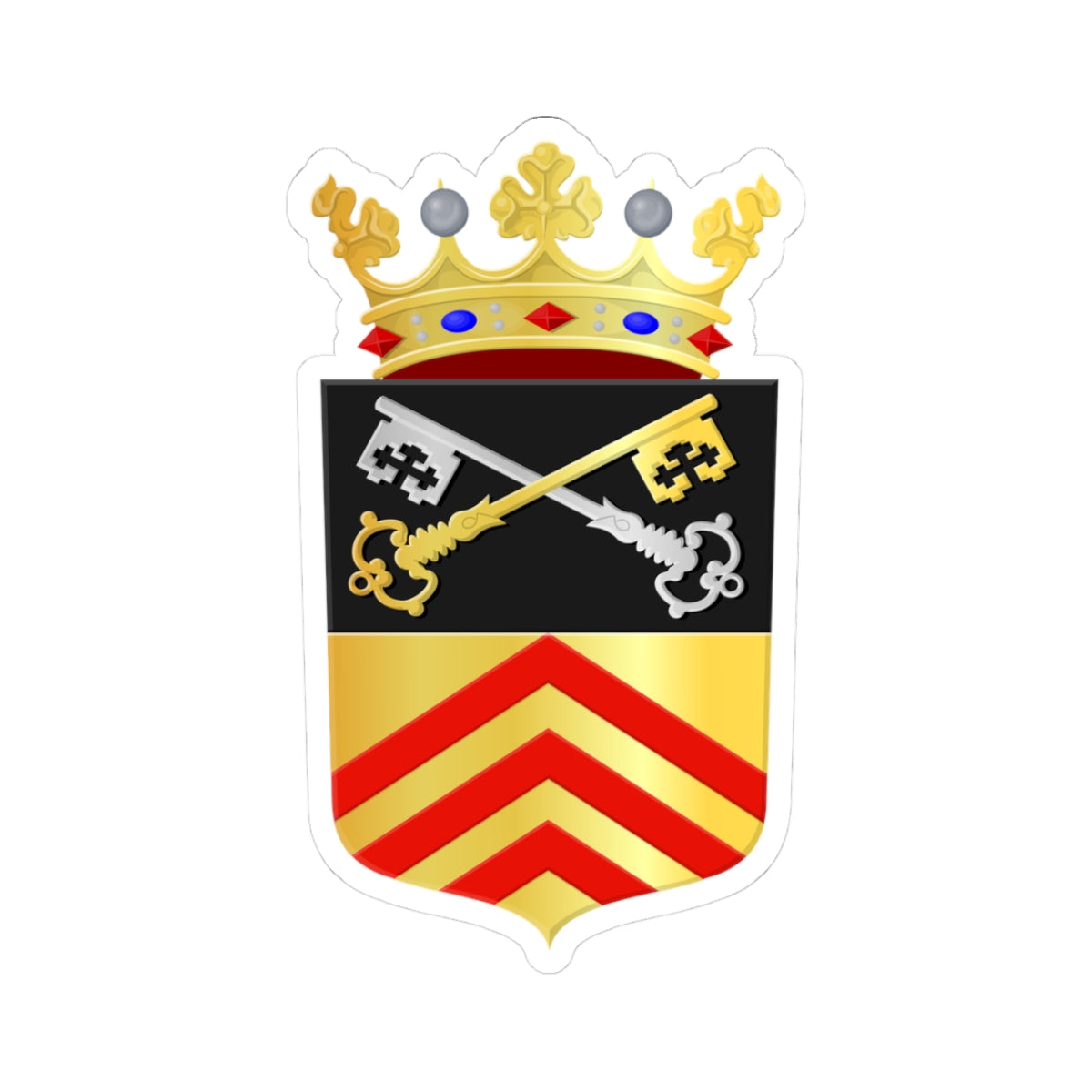 Bladel wapen (Netherlands) (Coat of Arms) STICKER Vinyl Kiss-Cut Decal