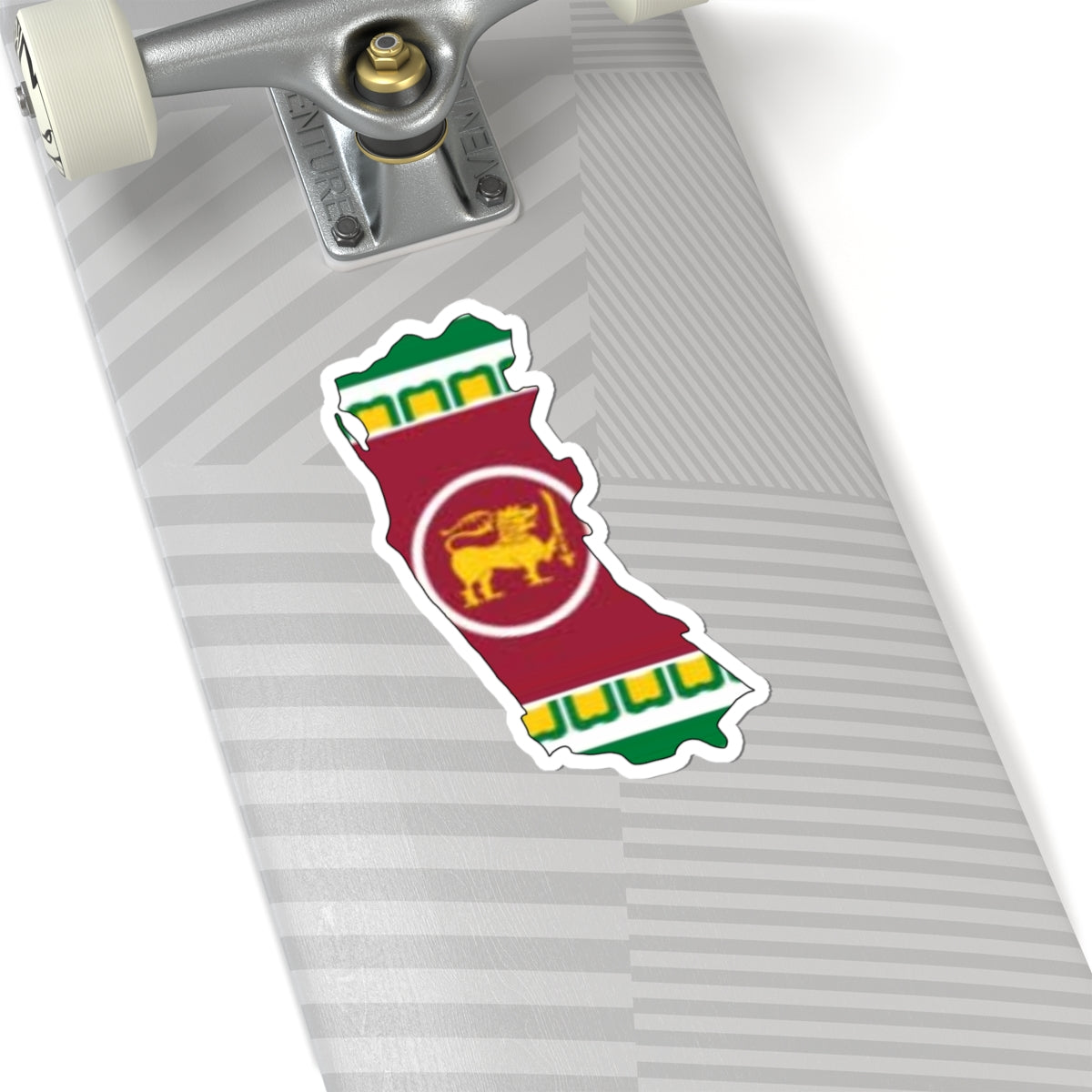 Western Province Flag-map (Sri Lanka) STICKER Vinyl Kiss-Cut Decal