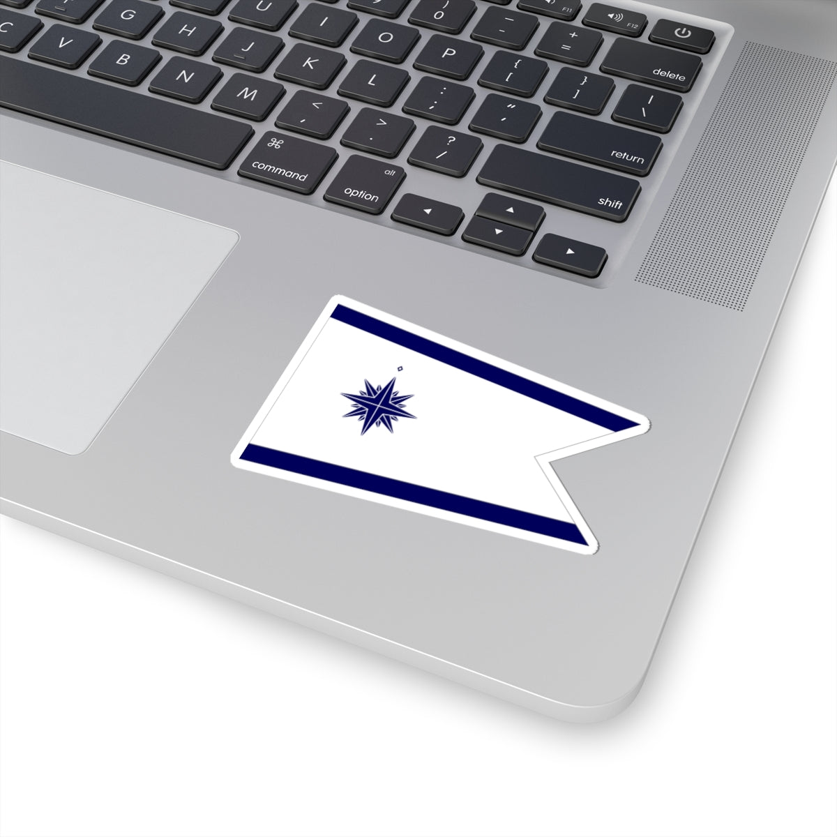 Standard of the Japan Coast Guard Commandant-bordered (Japan) STICKER Vinyl Kiss-Cut Decal