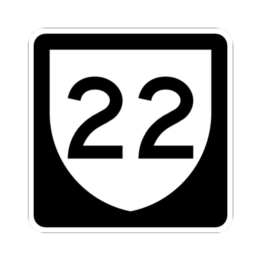 PR urban primary 22 (Puerto Rico) (Road Sign) STICKER Vinyl Kiss-Cut Decal