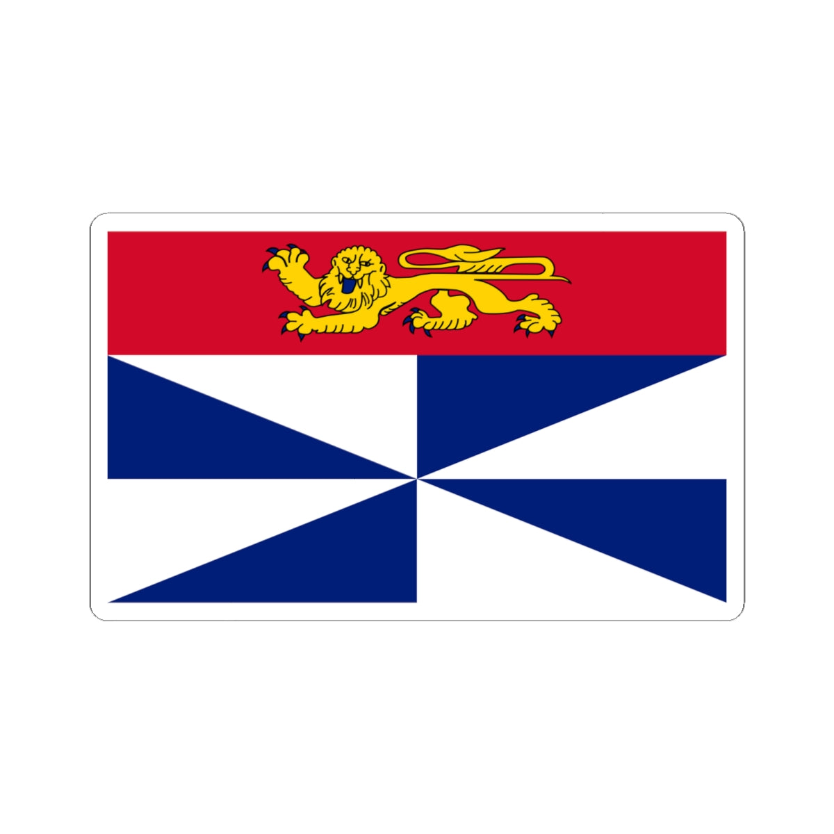 Flag of Gironde (France) STICKER Vinyl Kiss-Cut Decal