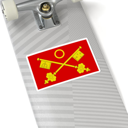 Saint Peter Westminster Abbey Flag (England) STICKER Vinyl Kiss-Cut Decal