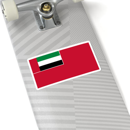 Civil Ensign of the United Arab Emirates (United Arab Emirates) STICKER Vinyl Kiss-Cut Decal