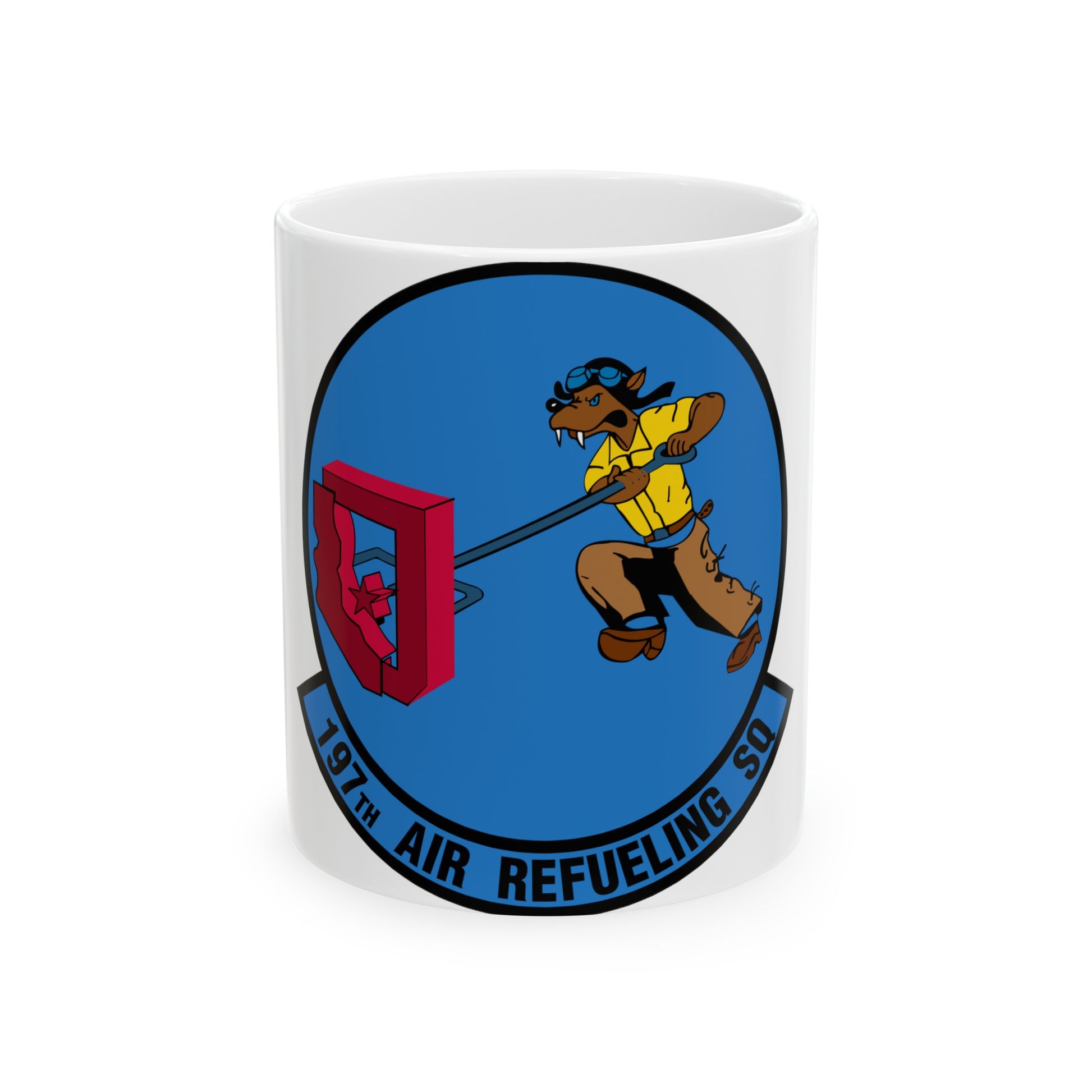 197 Air Refueling Squadron (U.S. Air Force) White Coffee Mug-11oz-The Sticker Space