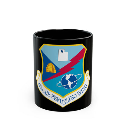 151st Air Refueling Wing (U.S. Air Force) Black Coffee Mug-11oz-The Sticker Space