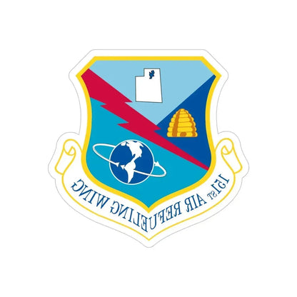 151st Air Refueling Wing (U.S. Air Force) REVERSE PRINT Transparent Die-Cut STICKER - The Sticker Space