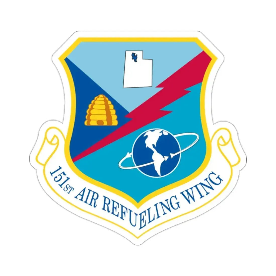 151st Air Refueling Wing (U.S. Air Force) STICKER Vinyl Die-Cut Decal 2 Inch - The Sticker Space