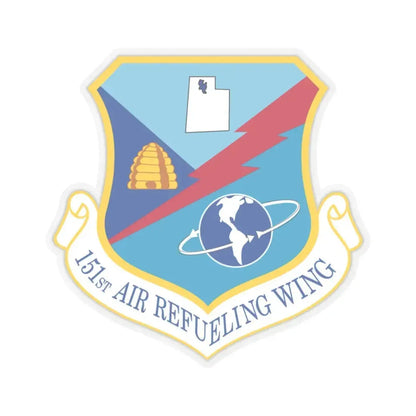151st Air Refueling Wing (U.S. Air Force) STICKER Vinyl Kiss-Cut Decal 3 Inch Transparent - The Sticker Space