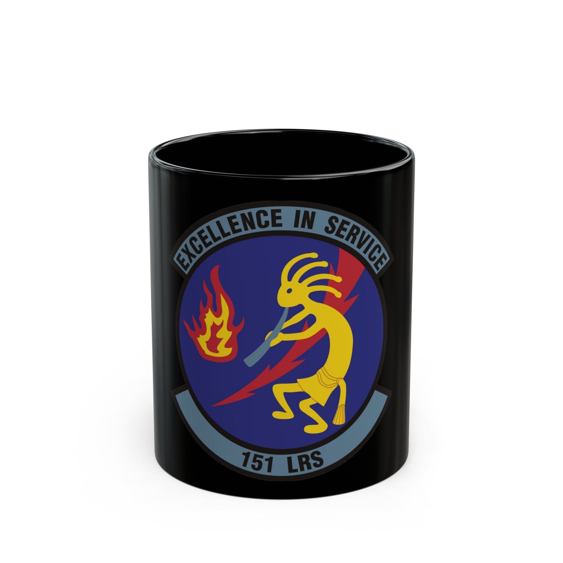 151st Logistics Readiness Squadron (U.S. Air Force) Black Coffee Mug-11oz-The Sticker Space