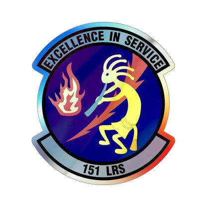 151st Logistics Readiness Squadron (U.S. Air Force) Holographic STICKER Die-Cut Vinyl Decal 5 Inch Holographic - The Sticker Space