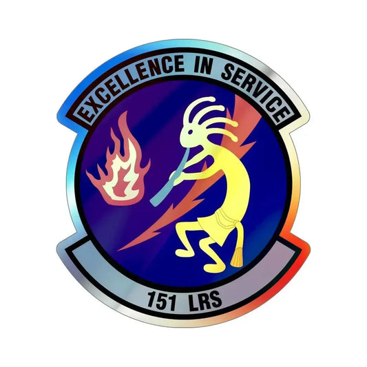 151st Logistics Readiness Squadron (U.S. Air Force) Holographic STICKER Die-Cut Vinyl Decal 6 Inch Holographic - The Sticker Space
