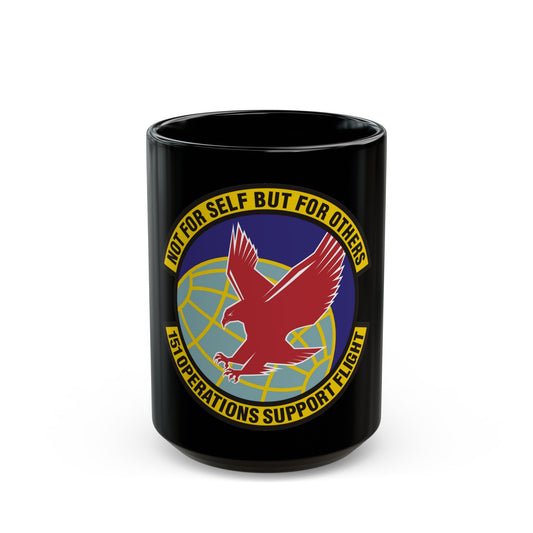 151st Operations Support Flight (U.S. Air Force) Black Coffee Mug-15oz-The Sticker Space