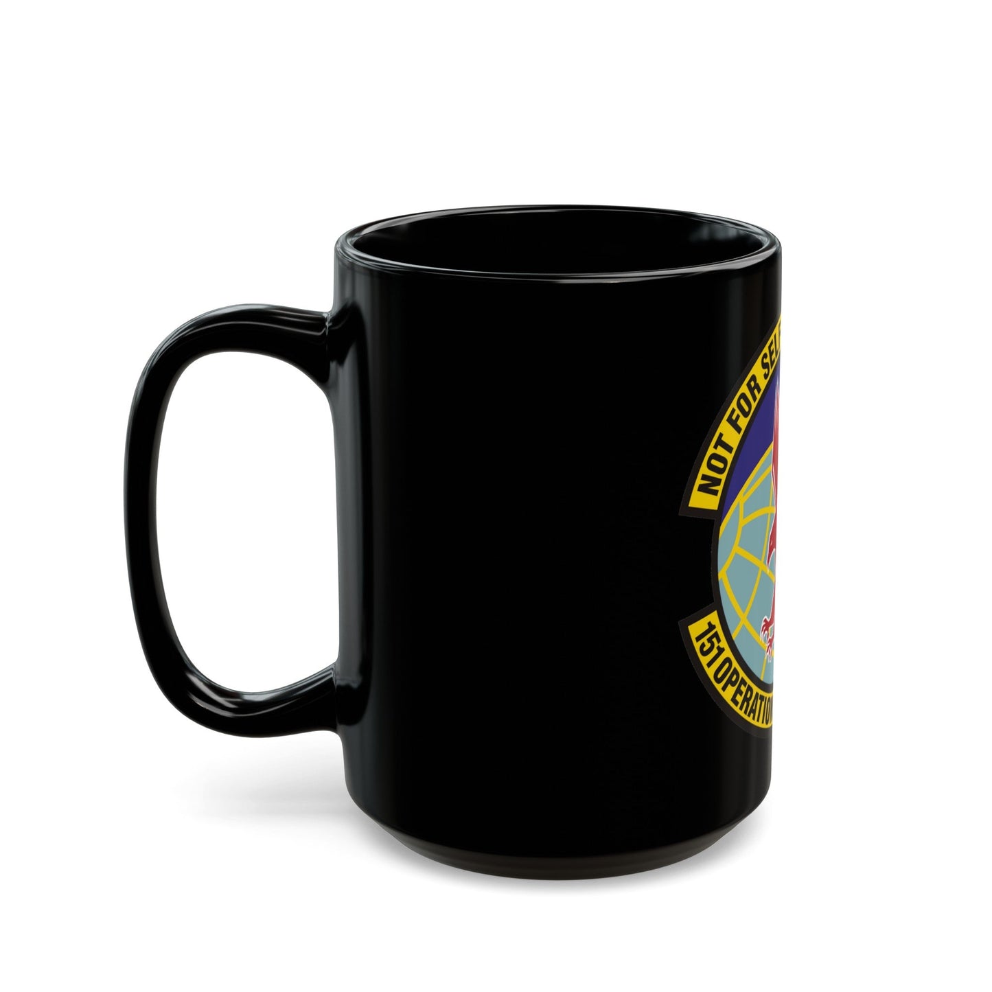 151st Operations Support Flight (U.S. Air Force) Black Coffee Mug-The Sticker Space