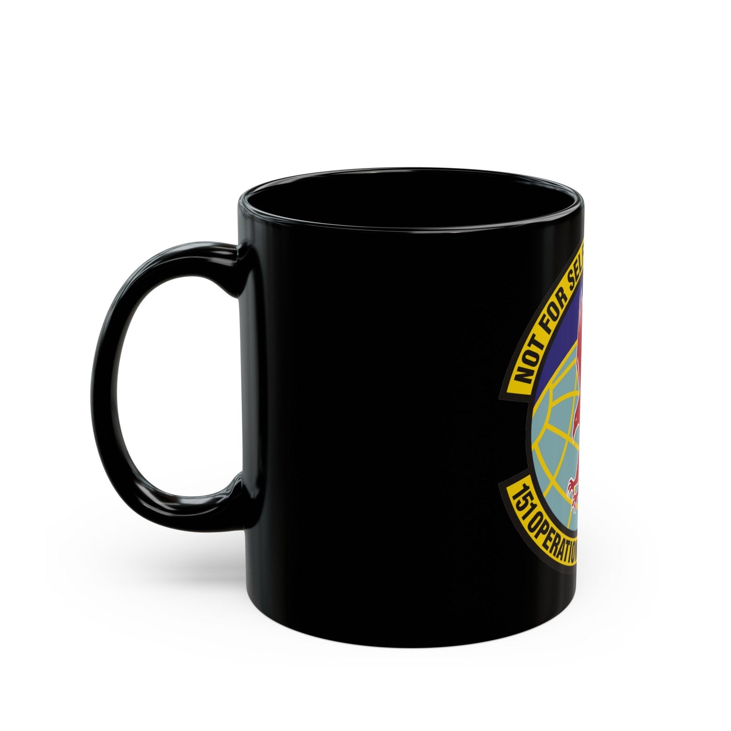 151st Operations Support Flight (U.S. Air Force) Black Coffee Mug-The Sticker Space