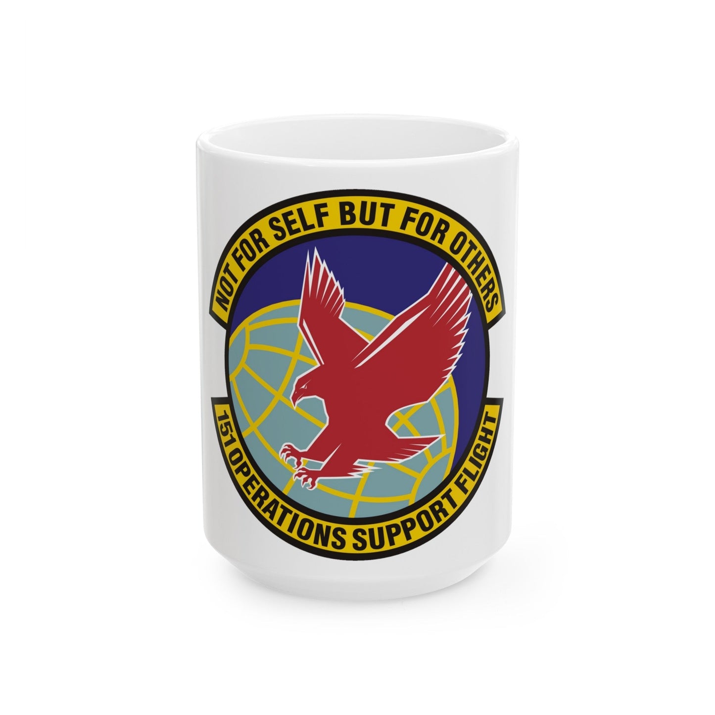 151st Operations Support Flight (U.S. Air Force) White Coffee Mug-15oz-The Sticker Space