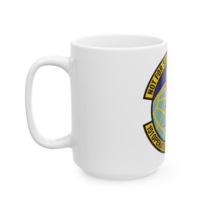 151st Operations Support Flight (U.S. Air Force) White Coffee Mug-The Sticker Space