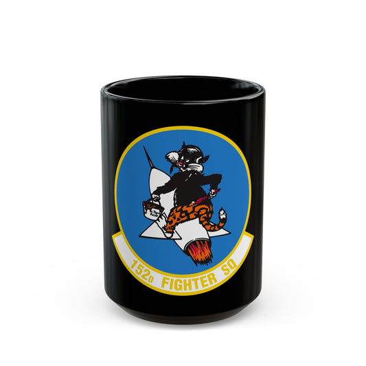152 Fighter Squadron (U.S. Air Force) Black Coffee Mug-15oz-The Sticker Space