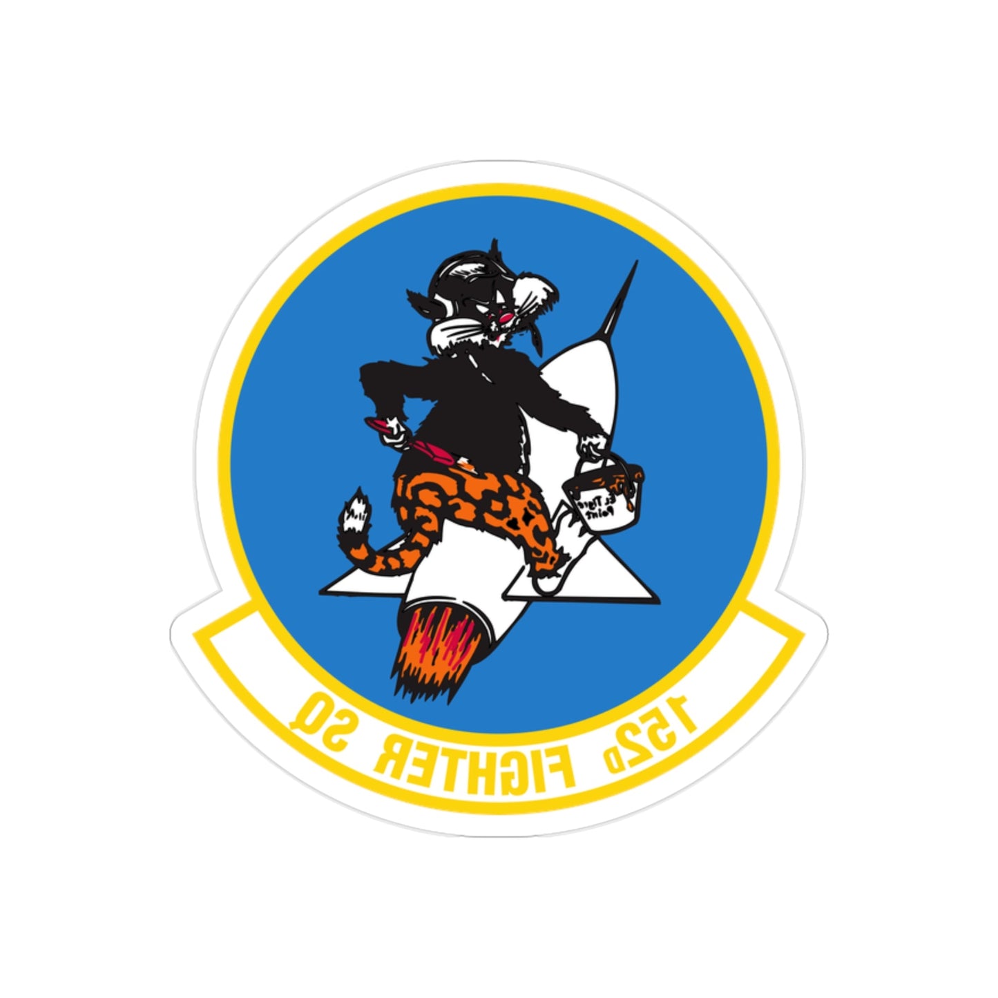 152 Fighter Squadron (U.S. Air Force) REVERSE PRINT Transparent STICKER