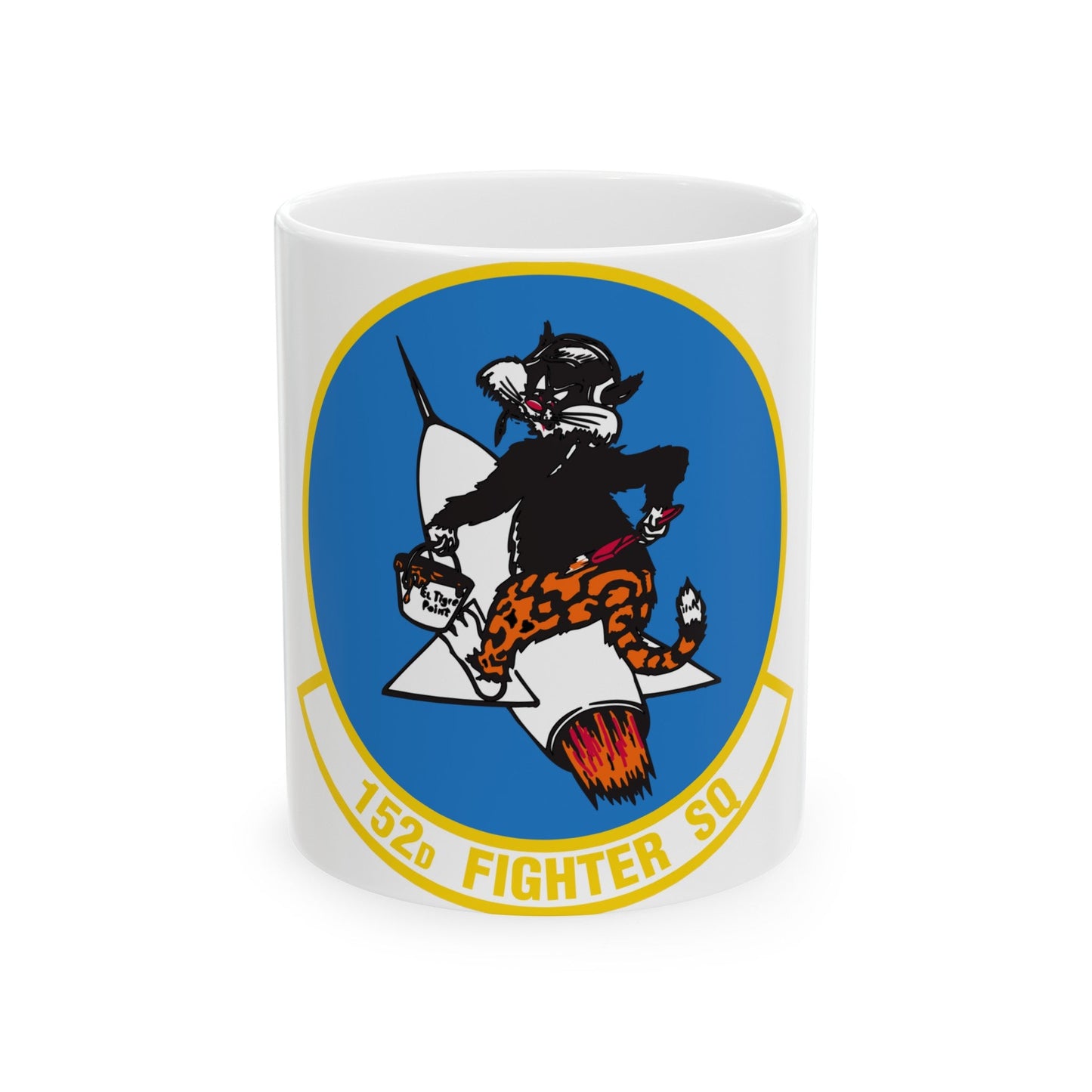 152 Fighter Squadron (U.S. Air Force) White Coffee Mug-11oz-The Sticker Space