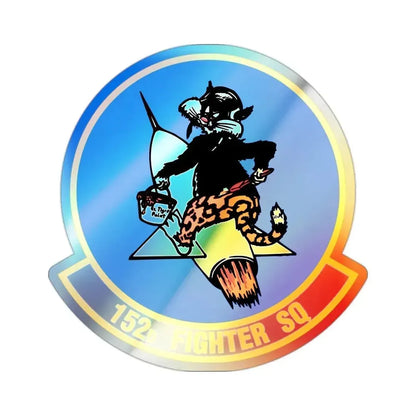152 Fighter Squadron (U.S. Air Force) Holographic STICKER Die-Cut Vinyl Decal 2 Inch Holographic - The Sticker Space