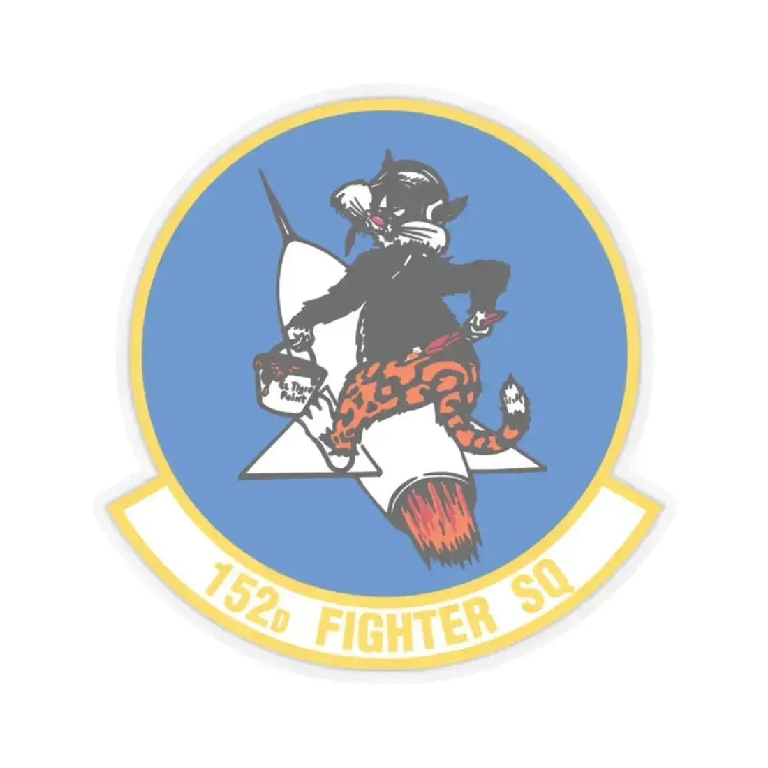152 Fighter Squadron (U.S. Air Force) STICKER Vinyl Kiss-Cut Decal 2 Inch Transparent - The Sticker Space