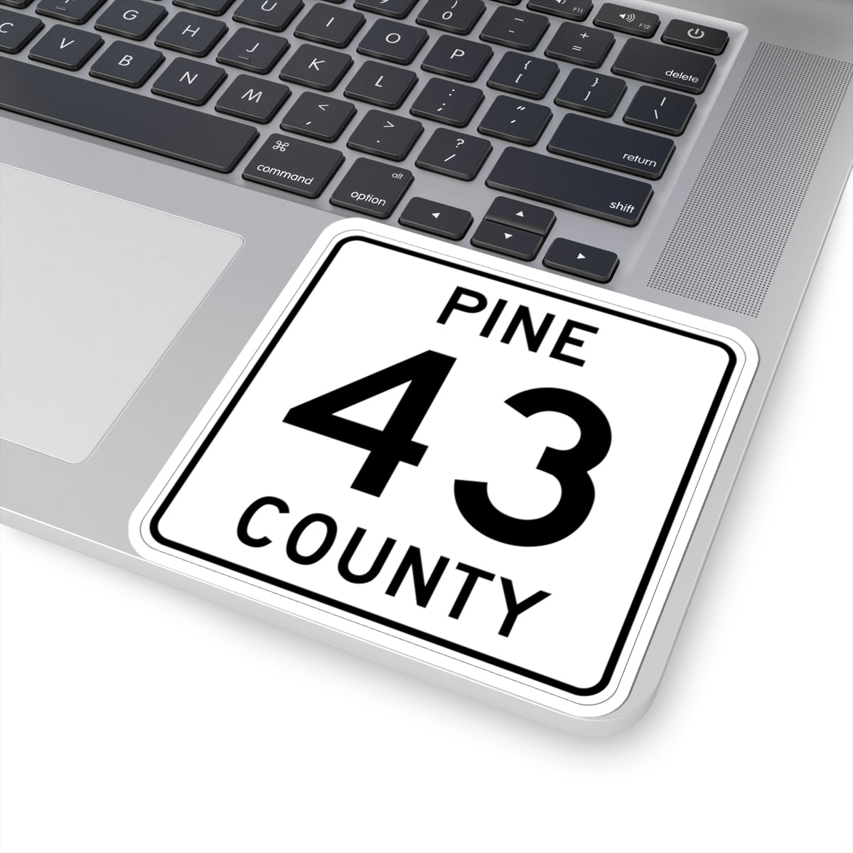 Pine County Route 43 MN (Minnesota) (Road Sign) STICKER Vinyl Kiss-Cut Decal