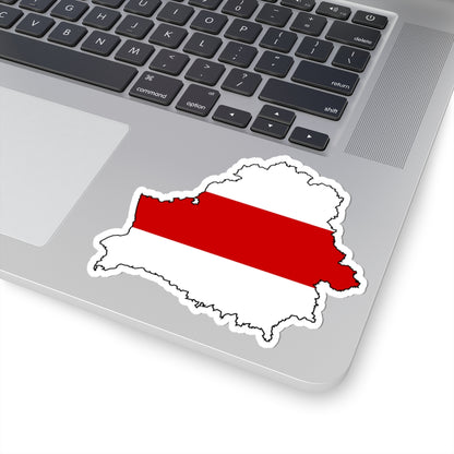 Silhouette of Belarus (Belarus) STICKER Vinyl Kiss-Cut Decal