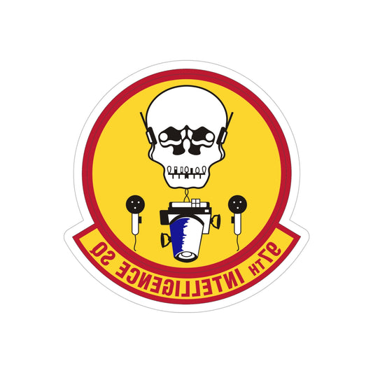 97th Intelligence Squadron (U.S. Air Force) REVERSE PRINT Transparent STICKER