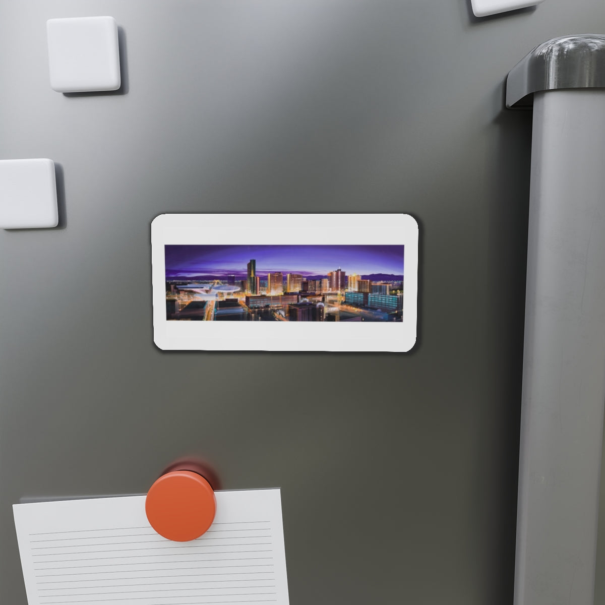 Cityscape (Magazine Illustration) Refrigerator Magnet-The Sticker Space