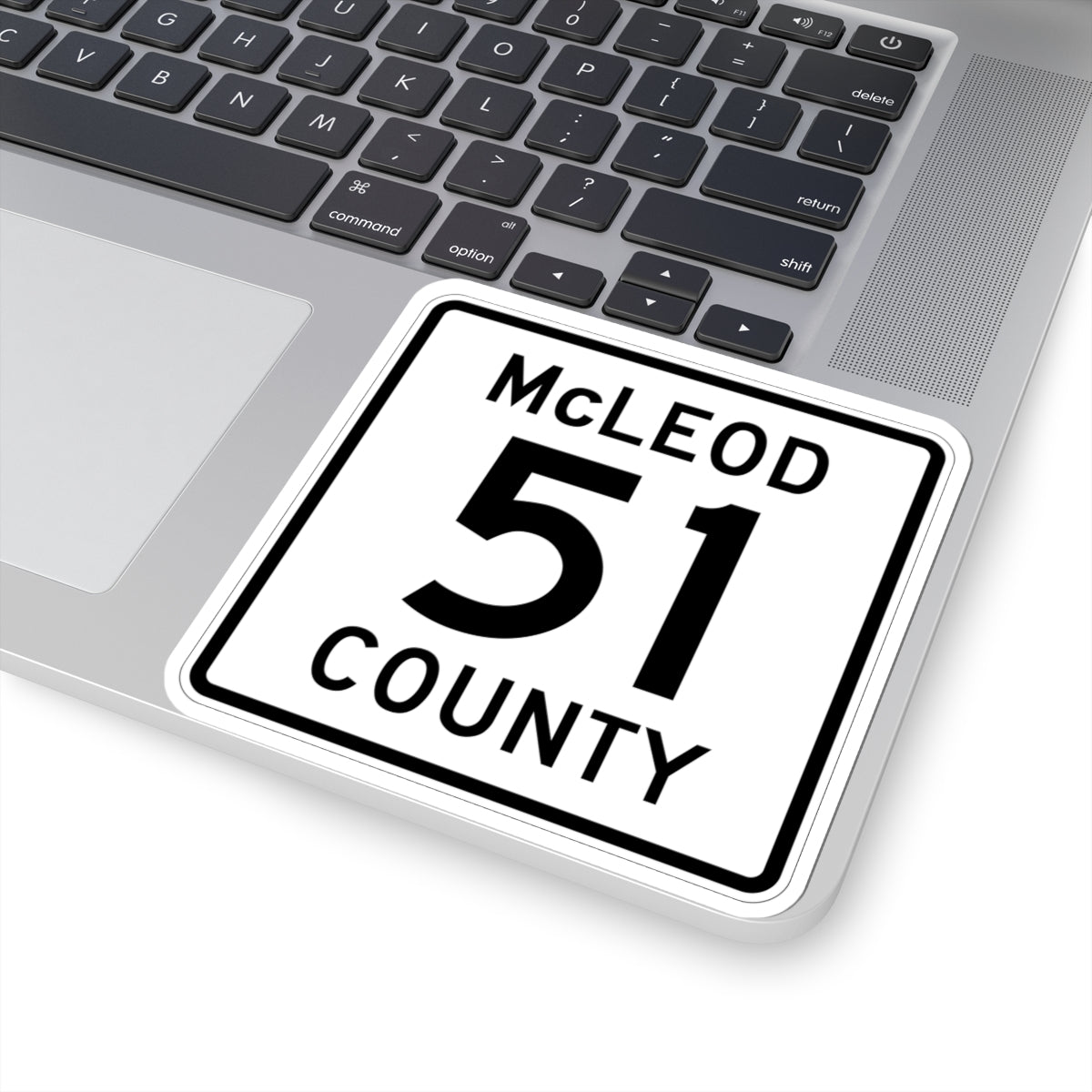 McLeod County 51 MN (Minnesota) (Road Sign) STICKER Vinyl Kiss-Cut Decal