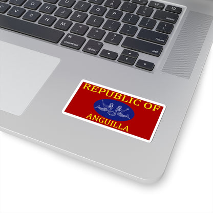 Flag of Anguilla 1967 (United Kingdom) STICKER Vinyl Kiss-Cut Decal