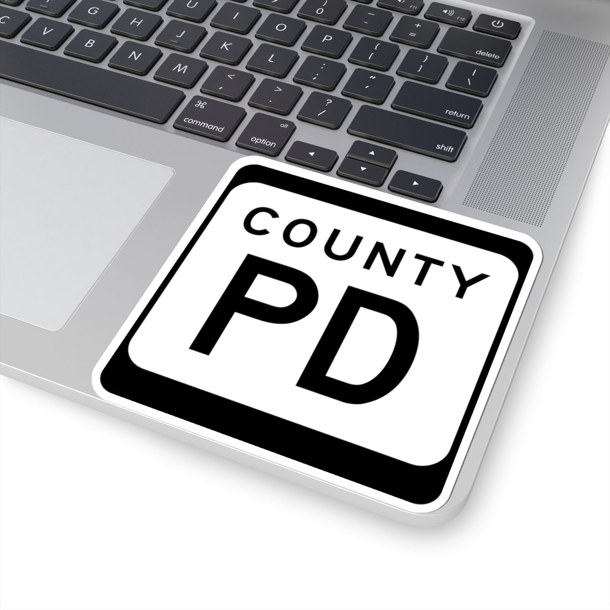 WIS County PD (Wisconsin) (Road Sign) STICKER Vinyl Kiss-Cut Decal