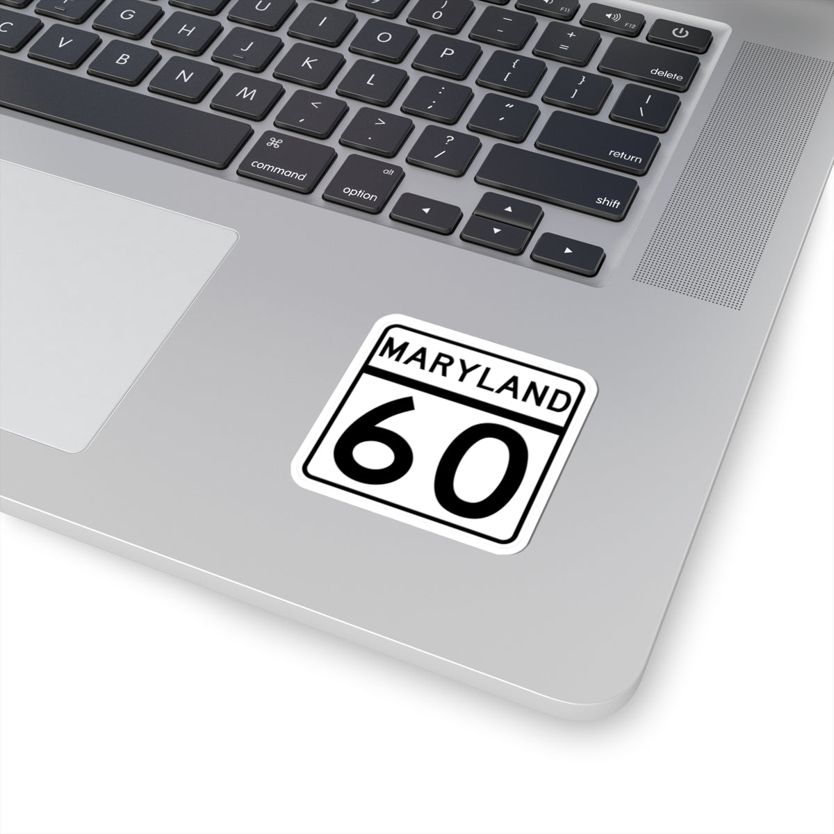 MD Route 60 (Maryland) (Road Sign) STICKER Vinyl Kiss-Cut Decal