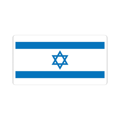Flag of Israel Pale Blue 1-2 (Israel) STICKER Vinyl Kiss-Cut Decal