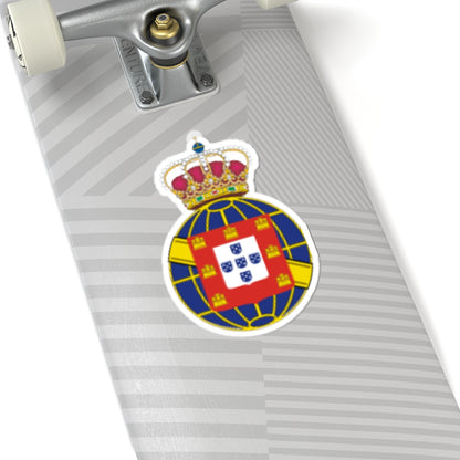 Armas Reino Unido Portugal Brasil Algarves (Portugal) (Coat of Arms) STICKER Vinyl Kiss-Cut Decal