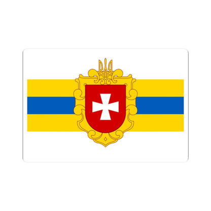 Flag of Rivne Oblast (Ukraine) STICKER Vinyl Kiss-Cut Decal