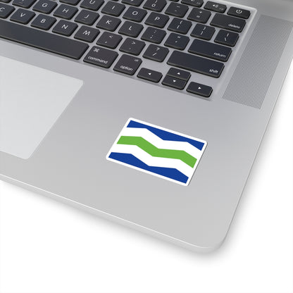 Flag of Burlington, Vermont - STICKER Vinyl Kiss-Cut Decal