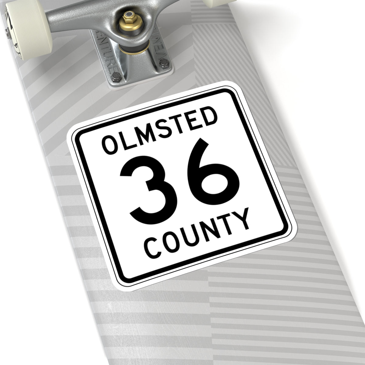 Olmsted County Route 36 (Minnesota) (Road Sign) STICKER Vinyl Kiss-Cut Decal