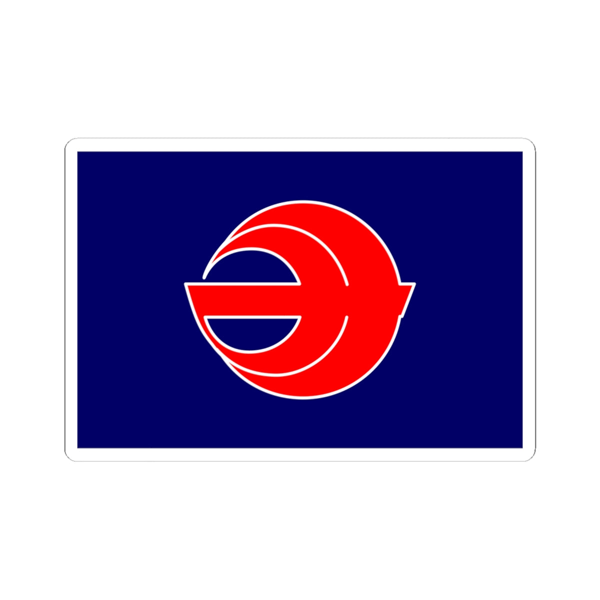 Flag of Minamimaki Nagano (Japan) STICKER Vinyl Kiss-Cut Decal