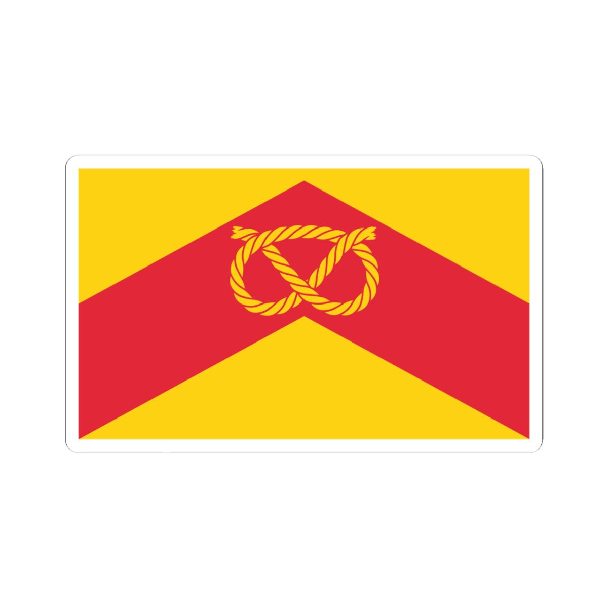 Staffordshire Flag (England) STICKER Vinyl Kiss-Cut Decal